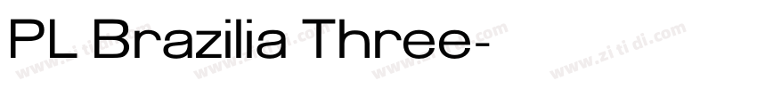 PL Brazilia Three字体转换